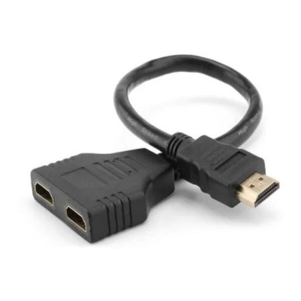 Cabo HDMI duplo em Y Splitter 2 Saídas cabo duplicador hdmi