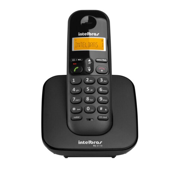 Telefone sem Fio Intelbras TS 3110 Identificador de Chamada e Tecnologia DECT 6.0 - Preto - Image 2